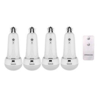 Stand By ชุดหลอดไฟ LED พร้อมแบตเตอรี่สำรองไฟ รุ่น T5031T 4หลอดพร้อมรีโมท (3W) Cool White Stand By ชุดหลอดไฟ LED พร้อมแบตเตอรี่สำรองไฟ รุ่น T5031T 4หลอดพร้อมรีโมท (3W) Cool White