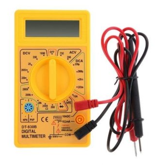 Digital Multimeter เครื่องวัดกระแสไฟฟ้าและแรงดัน มัลติมิเตอร์ พร้อมจอ LCD (สีเหลือง) Digital Multimeter เครื่องวัดกระแสไฟฟ้าและแรงดัน มัลติมิเตอร์ พร้อมจอ LCD (สีเหลือง)