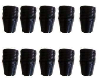 Papamami Pots Round Black Plastic กระถางพลาสติกกลม8 นิ้ว 100ใบ (สีดำ ) Papamami Pots Round Black Plastic กระถางพลาสติกกลม8 นิ้ว 100ใบ (สีดำ )