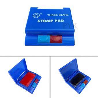 แท่นหมึกแสตมป์ แท่นประทับตรา STAMP PAD 2 ชั้น 2 สี แดง + น้ำเงิน (1 ชิ้น) แท่นหมึกแสตมป์ แท่นประทับตรา STAMP PAD 2 ชั้น 2 สี แดง + น้ำเงิน (1 ชิ้น)