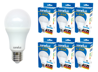 Saneluz หลอดไฟ LED Bulb SZ 12W หลอดปิงปอง (Daylight แสงขาว) 6 หลอด Saneluz หลอดไฟ LED Bulb SZ 12W หลอดปิงปอง (Daylight แสงขาว) 6 หลอด