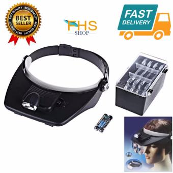 FHS Light Head Magnifying Glass หมวกแว่นขยาย+ไฟส่องชิ้นงานLED FHS Light Head Magnifying Glass หมวกแว่นขยาย+ไฟส่องชิ้นงานLED