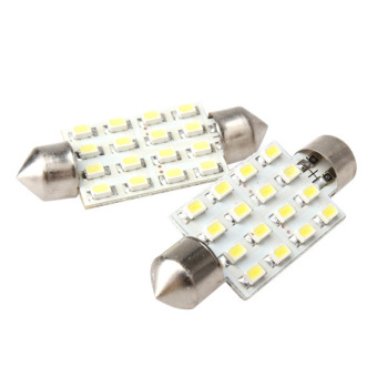 ขาว 42มม 16 SMD ประดับประดาโคมไฟหลอดไฟรถส่อง ขาว 42มม 16 SMD ประดับประดาโคมไฟหลอดไฟรถส่อง
