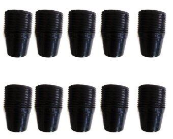 Papamami Pots Round Black Plastic กระถางพลาสติกกลม 6 นิ้ว 100ใบ (สีดำ) Papamami Pots Round Black Plastic กระถางพลาสติกกลม 6 นิ้ว 100ใบ (สีดำ)