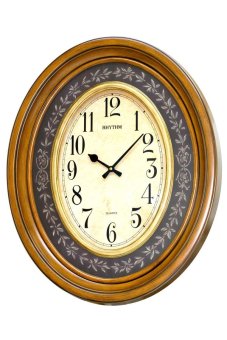 RHYTHM นาฬิกาแขวน ขนาดใหญ่ รุ่น CMG735NR06 - Brown RHYTHM นาฬิกาแขวน ขนาดใหญ่ รุ่น CMG735NR06 - Brown