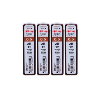 ไส้ดินสอ Rotring Tikky Hi-Polymer 0.5 2B แพ็ค 4 ไส้ดินสอ Rotring Tikky Hi-Polymer 0.5 2B แพ็ค 4