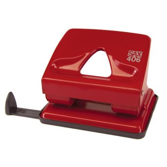 SAX เครื่องเจาะกระดาษ Elegant (L) รุ่น 406 - Red SAX เครื่องเจาะกระดาษ Elegant (L) รุ่น 406 - Red