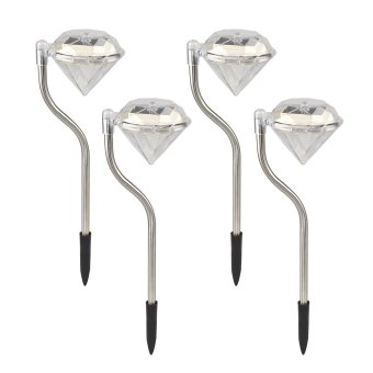 Led แสงสุริยส่องสวนเพชร (แสงสี) 4ชิ้น Led แสงสุริยส่องสวนเพชร (แสงสี) 4ชิ้น