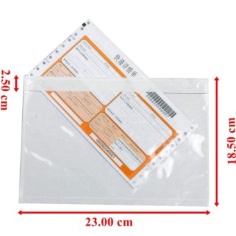 ซองพลาสติกใส หลังกาว สำหรับใส่เอกสารขนาด 18.5x23 cm(100 ใบ) ซองพลาสติกใส หลังกาว สำหรับใส่เอกสารขนาด 18.5x23 cm(100 ใบ)