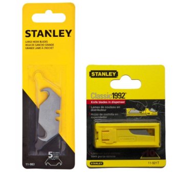 Stanley ชุดใบมีดขอเกี่ยว และ ใบมีดอเนกประสงค์ สำหรับ มีด Stanley (11-983-0 + 11-921T) Stanley ชุดใบมีดขอเกี่ยว และ ใบมีดอเนกประสงค์ สำหรับ มีด Stanley (11-983-0 + 11-921T)