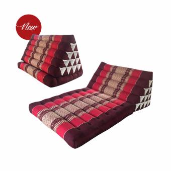 Asia OTOP ที่นอนนุ่น หมอนอิงพร้อมเบาะนอน 15 ช่อง 1 พับ สีแดง ขนาด 75x53x36 cm. Asia OTOP ที่นอนนุ่น หมอนอิงพร้อมเบาะนอน 15 ช่อง 1 พับ สีแดง ขนาด 75x53x36 cm.