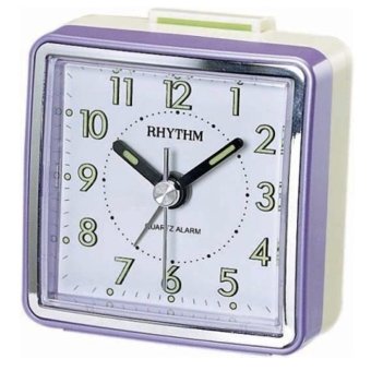 Rhythm นาฬิกาปลุก รุ่น CRE210NR12 - Pearl Purple Rhythm นาฬิกาปลุก รุ่น CRE210NR12 - Pearl Purple