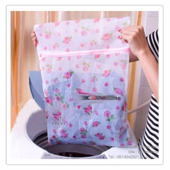 ถุงซักถนอมผ้า ขนาด 60 ซม แพค 2 ชิ้น (ขาวลายชมพู) Bolsa Lavadora Washer Bag 60 cm- 2 pic ถุงซักถนอมผ้า ขนาด 60 ซม แพค 2 ชิ้น (ขาวลายชมพู) Bolsa Lavadora Washer Bag 60 cm- 2 pic
