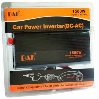 เครื่องแปลงกระแสไฟฟ้า Power inverter DC-AC DAK 12V-1500w เครื่องแปลงกระแสไฟฟ้า Power inverter DC-AC DAK 12V-1500w