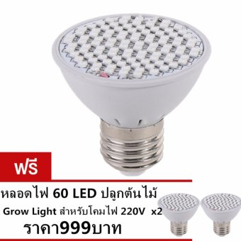 sangyaหลอดไฟ 60 LED ปลูกต้นไม้ Grow Light สำหรับโคมไฟ 220V ซื้อ1แถม2 sangyaหลอดไฟ 60 LED ปลูกต้นไม้ Grow Light สำหรับโคมไฟ 220V ซื้อ1แถม2