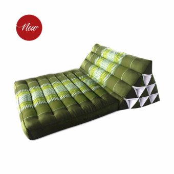 Asia หมอนอิงพร้อมเบาะนอน หมอนสามเหลี่ยม 10 ช่อง 1 พับ สีเขียว ขนาด 76x53x28cm. Asia หมอนอิงพร้อมเบาะนอน หมอนสามเหลี่ยม 10 ช่อง 1 พับ สีเขียว ขนาด 76x53x28cm.