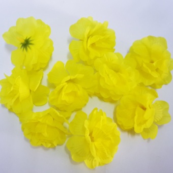 Dokpikul-หัวดอกกุหลาบมอญ ดอกไม้ปลอม ดอกไม้ผ้าประดิษฐ์ ขนาด 5.5ซม.แพค 100ดอก-สีเหลืองดอกคูณ Dokpikul-หัวดอกกุหลาบมอญ ดอกไม้ปลอม ดอกไม้ผ้าประดิษฐ์ ขนาด 5.5ซม.แพค 100ดอก-สีเหลืองดอกคูณ