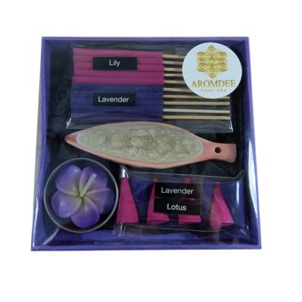 Aromdee premuim incense : ธูปหอมอโรมา กำยานหอม กลิ่นลาเวนเดอร์ บรรจุในกล่องกระดาษสา สวยงาม Aromdee premuim incense : ธูปหอมอโรมา กำยานหอม กลิ่นลาเวนเดอร์ บรรจุในกล่องกระดาษสา สวยงาม