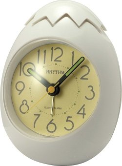 RHYTHM นาฬิกาปลุก 4RE886WT03 - White RHYTHM นาฬิกาปลุก 4RE886WT03 - White