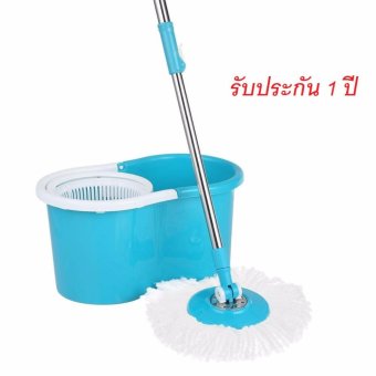 ไม้ถูพื้นถังปั่น มีผ้า Microfibe ถูพื้น 2 ชิ้น ไม้ถูพื้นถังปั่น มีผ้า Microfibe ถูพื้น 2 ชิ้น