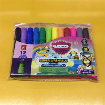 Master Art ปากกาเมจิก มาสเตอร์อาร์ต ลบได้ ล้างออกได้ 12สี Master Art ปากกาเมจิก มาสเตอร์อาร์ต ลบได้ ล้างออกได้ 12สี