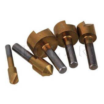 HCS Chamfering อุปกรณ์สว่าน 5ชิ้น เซ็ต (ทอง/สีเทา) HCS Chamfering อุปกรณ์สว่าน 5ชิ้น เซ็ต (ทอง/สีเทา)