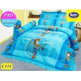 Satin Junior ซาตินจูเนียร์ ชุดผ้าปู+ผ้านวม 6 ฟุต การ์ตูน รุ่น C114 Satin Junior ซาตินจูเนียร์ ชุดผ้าปู+ผ้านวม 6 ฟุต การ์ตูน รุ่น C114
