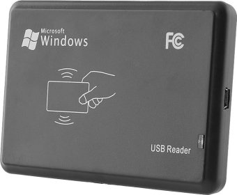 RFID Proximity card reader 13.56MHz เครื่องอ่านบัตรเลข 10 หลัก ( สีดำ ) RFID Proximity card reader 13.56MHz เครื่องอ่านบัตรเลข 10 หลัก ( สีดำ )