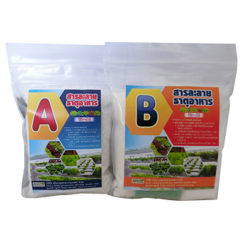 THAIGREEN ปุ๋ยสารละลาย A+B สำหรับผักไฮโดรโปนิกส์ พืชระบบน้ำ THAIGREEN ปุ๋ยสารละลาย A+B สำหรับผักไฮโดรโปนิกส์ พืชระบบน้ำ