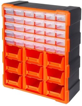 Mustme Tactix 320644 Drawer Cabinet กล่องเครื่องมือช่าง 30ช่อง+ถาด 9ช่อง, สีดำ/สีส้ม Mustme Tactix 320644 Drawer Cabinet กล่องเครื่องมือช่าง 30ช่อง+ถาด 9ช่อง, สีดำ/สีส้ม