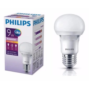 Philips หลอดไฟ LED Bulb 9W Essential แสงวอร์มไวท์ ขั้วเกลียว E27 Philips หลอดไฟ LED Bulb 9W Essential แสงวอร์มไวท์ ขั้วเกลียว E27