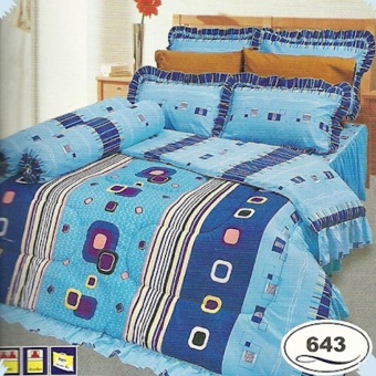 Satin ซาติน ชุดเครื่องนอน ผ้าปูที่นอน+ผ้านวม 6ฟุต5ชิ้น รุ่น 643 Satin ซาติน ชุดเครื่องนอน ผ้าปูที่นอน+ผ้านวม 6ฟุต5ชิ้น รุ่น 643