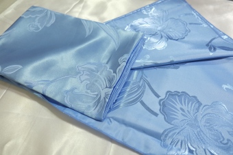 Light Blue Silky Satin Blanket ผ้าแพรเพลาะ กันไรฝุ่น Cool Blanket for Summer (สีฟ้าอ่อน) Light Blue Silky Satin Blanket ผ้าแพรเพลาะ กันไรฝุ่น Cool Blanket for Summer (สีฟ้าอ่อน)