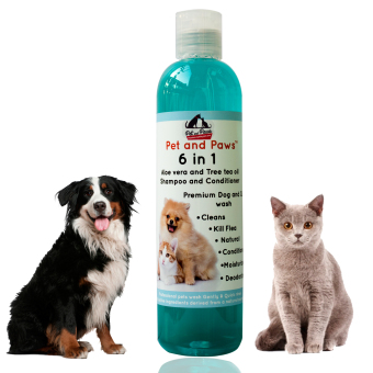 Pet and Paws แชมพูผสมครีมนวดสำหรับสุนัขและแมว สูตรอ่อนโยน บำรุงขน ผิว ไม่แพ้ 100% Pet and Paws แชมพูผสมครีมนวดสำหรับสุนัขและแมว สูตรอ่อนโยน บำรุงขน ผิว ไม่แพ้ 100%