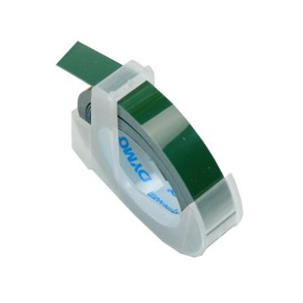 Dymo เทปปั๊มอักษรนูน ผิวมัน ขนาด 9 มม.x 3 ม. - สีเขียว (แพ็ค 3 ม้วน) Dymo เทปปั๊มอักษรนูน ผิวมัน ขนาด 9 มม.x 3 ม. - สีเขียว (แพ็ค 3 ม้วน)