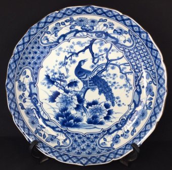 Imported Kitchenware จานเซรามิก กลม น้ำเงิน Imported Kitchenware จานเซรามิก กลม น้ำเงิน