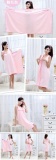 iooiopo Womens 2 In 1 Shower Wrap Bath Towel Female Bathrobe SPA WrapWhiteWidth78cm307inch Length149cm587inch - intl