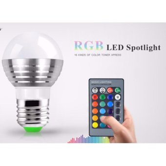 ดูภาพ หลอดไฟ LED RGB 16 สี พร้อมรีโมท เพิ่มเติม หลอดไฟ LED RGB 16 สี พร้อมรีโมท
