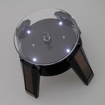 ต้องการขาย LED Solar 360 Rotating Display Stand Turn Table Plate for JewelryWatch Phone - Intl รีวิว LED Solar 360 Rotating Display Stand Turn Table Plate for JewelryWatch Phone - Intl