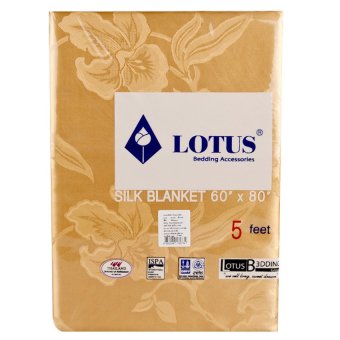 ผ้าห่มแพรทอลายเตียงเดี่ยว Lotus - 60x80 นิ้ว สีครีม July 2018 - 3 ผ้าห่มแพรทอลายเตียงเดี่ยว Lotus - 60x80 นิ้ว สีครีม - 3