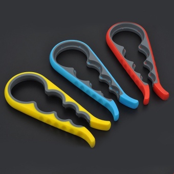 New Multifunctional Four in One Bottle Opener Household KitchenAntiskid Screw Bottle Opener - intl