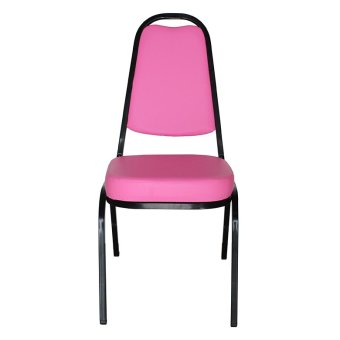 OK&MShop เก้าอี้จัดเลี้ยง เก้าอี้สัมนา รุ่น Banquet Chair01โครงขาสีดำ-เบาะชมพู OK&MShop เก้าอี้จัดเลี้ยง เก้าอี้สัมนา รุ่น Banquet Chair01โครงขาสีดำ-เบาะชมพู