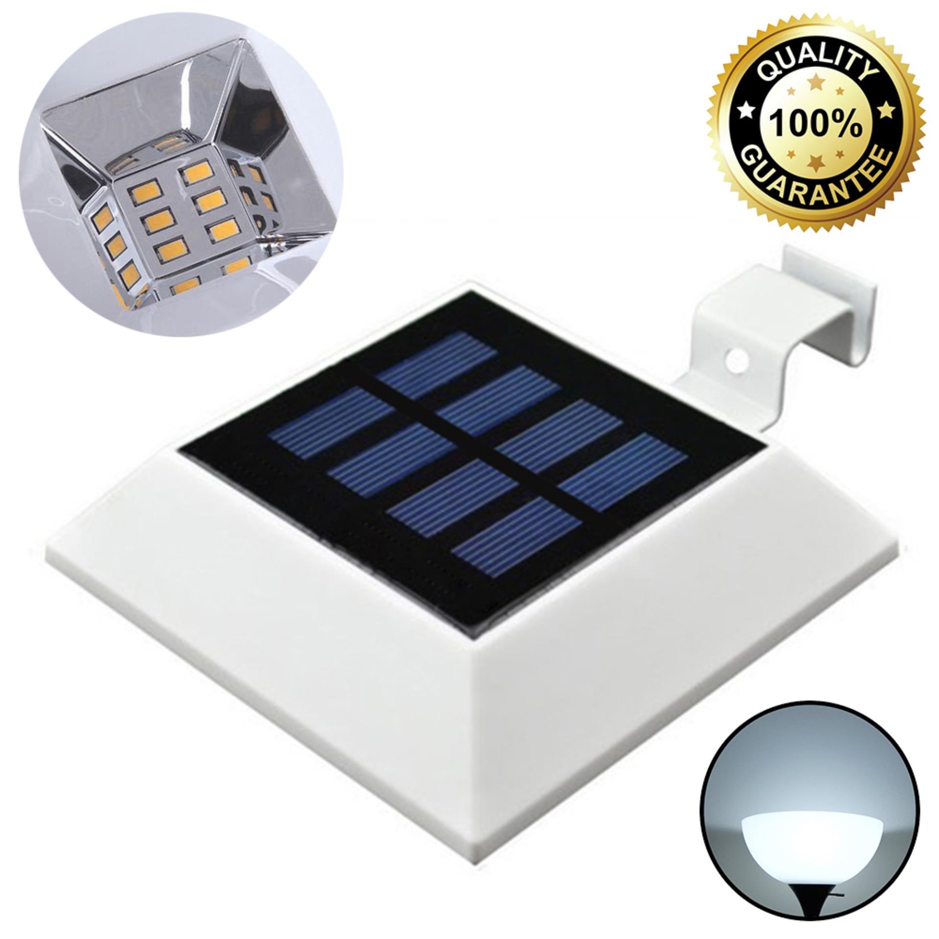 โคมไฟโซล่าเซล ทรงจตุรัส 6 SMD LED (เเสง : ขาว)