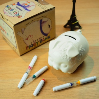 Piggy bank marker set ปากกาเพ้นเซรามิค ปากกามาร์คเกอร์ Piggy bank marker set ปากกาเพ้นเซรามิค ปากกามาร์คเกอร์