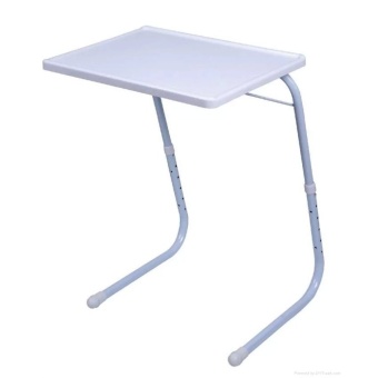 จัดโปรโมชั่น Plastic Foldable and Adjustable table children table notebook computer desk lifting table TV Multi-Purpose Table Mate (White) - intl เปรียบเทียบราคา Plastic Foldable and Adjustable table children table notebook computer desk lifting table TV Multi-Purpose Table Mate (White) - intl