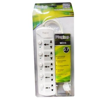 Plug-in ปลั๊กคอมพิวเตอร์ 5 ที่ 5 สวิทซ์ W315 2.7 ม.