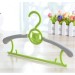 Qizhef 10 Pcs Children adjustable cartoon safety clothes hanger purple - intl
