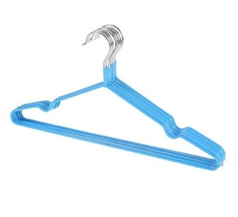 Qizhef 10 Pcs Nano antiskid stainless steel seamless dipping clothes
hanger orange - intl