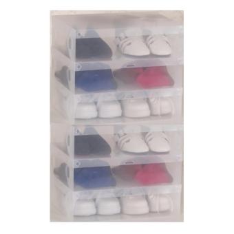 SECEN HOME - กล่องรองเท้าใส่รองเท้าได้ 2 คู่ อเนกประสงค์ สีใส แบบเปิดบน ใส่เอกสาร (ุ6 กล่อง) Size ใหญ่ SECEN HOME - กล่องรองเท้าใส่รองเท้าได้ 2 คู่ อเนกประสงค์ สีใส แบบเปิดบน ใส่เอกสาร (ุ6 กล่อง) Size ใหญ่