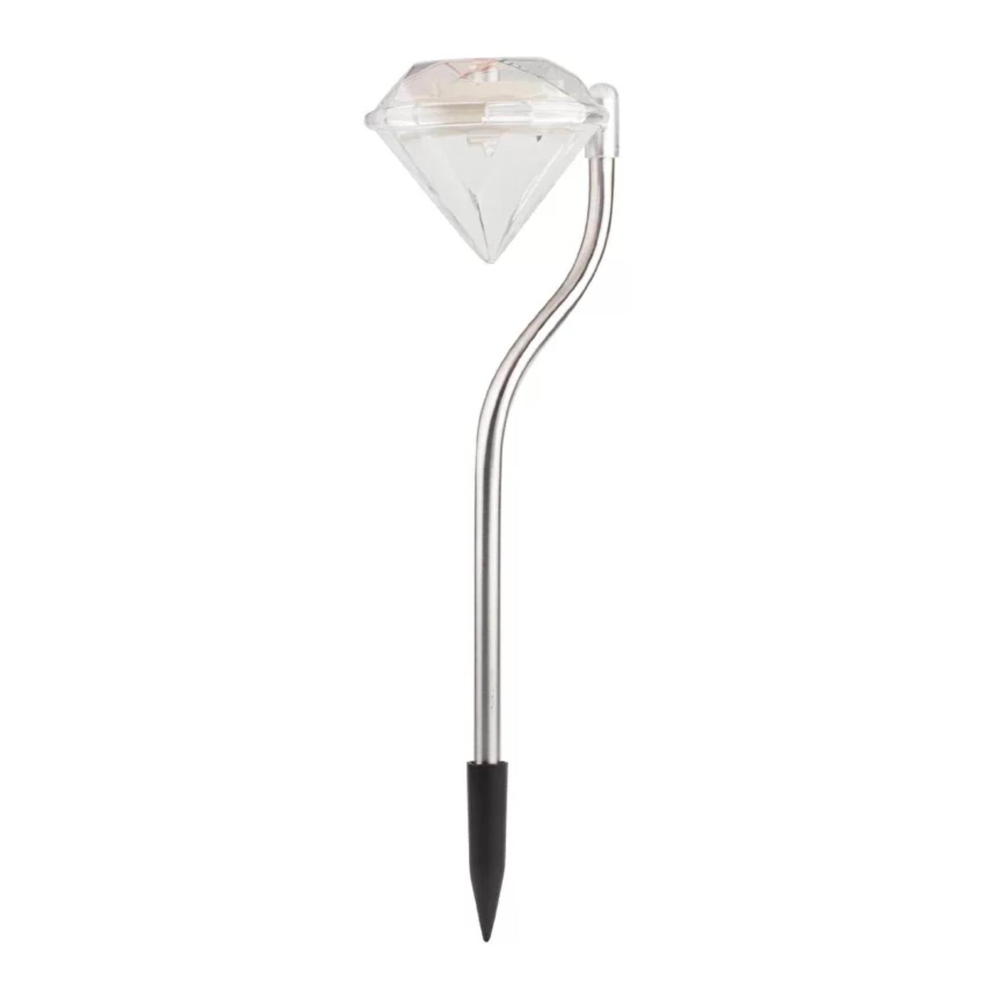 Solar Garden Light 1LED diamond ไฟพลังงานแสงอาทิตย์ (Transparent diamond)  